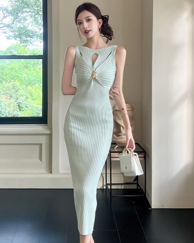 Package hip temperament vest enticement long dress for women