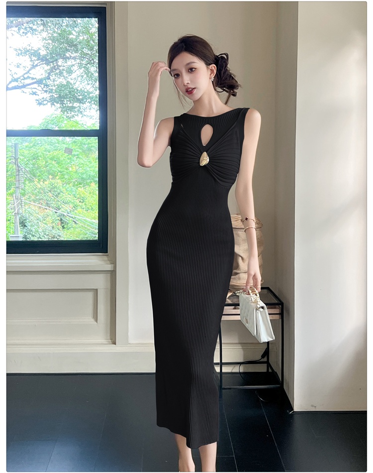 Package hip temperament vest enticement long dress for women