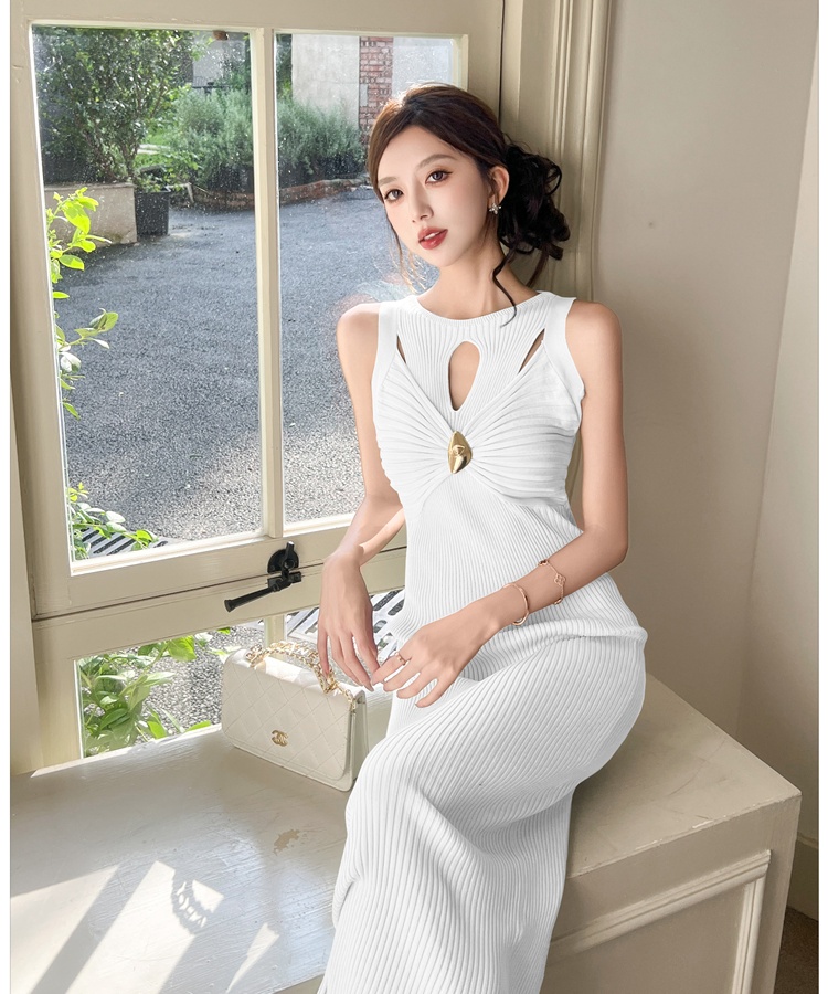 Package hip temperament vest enticement long dress for women
