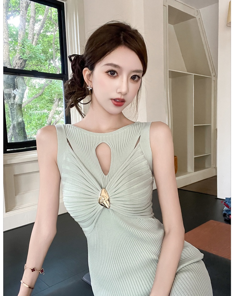 Package hip temperament vest enticement long dress for women