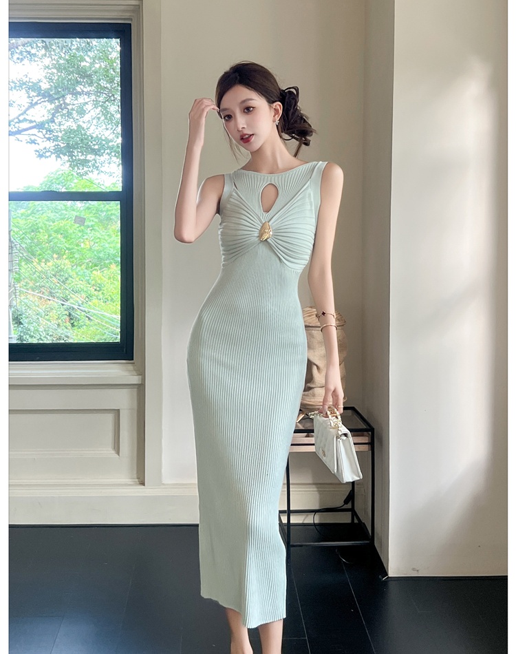 Package hip temperament vest enticement long dress for women