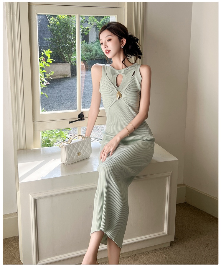 Package hip temperament vest enticement long dress for women