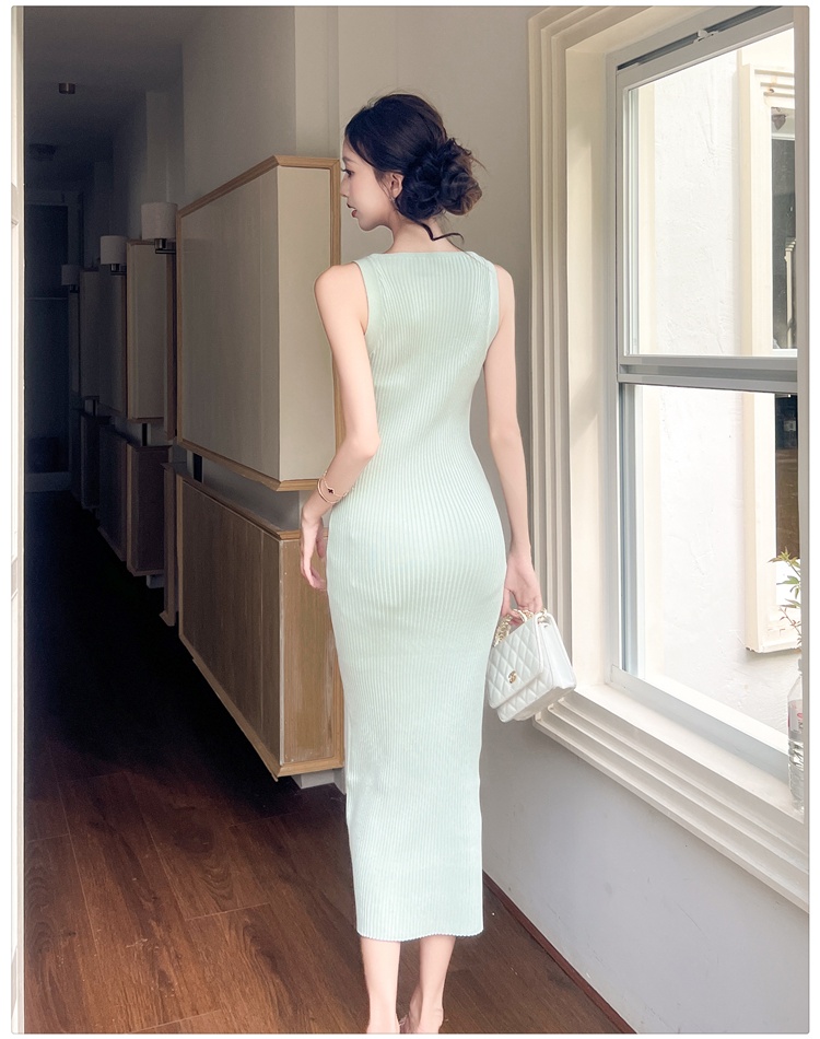 Package hip temperament vest enticement long dress for women
