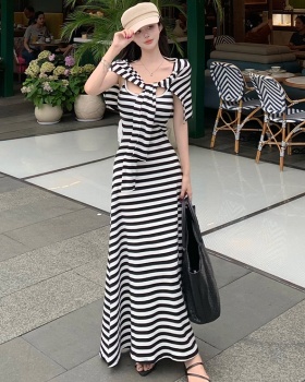 Temperament dress bandage shawl 2pcs set for women