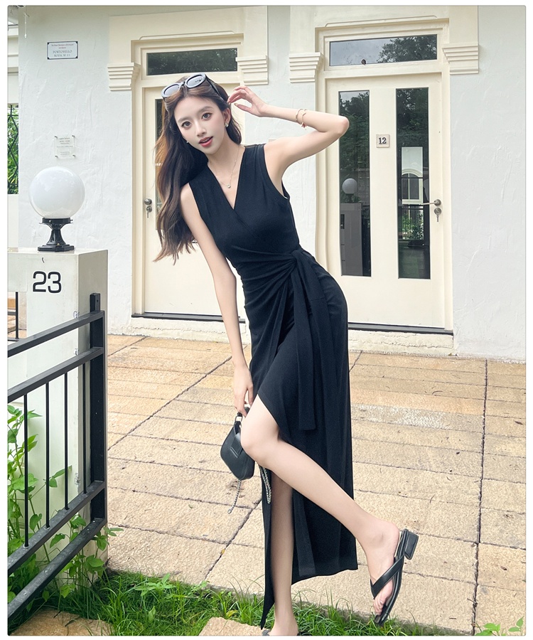France style slim pinched waist temperament fashion dress