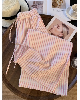 Summer mopping casual pants thin wide leg pants for women