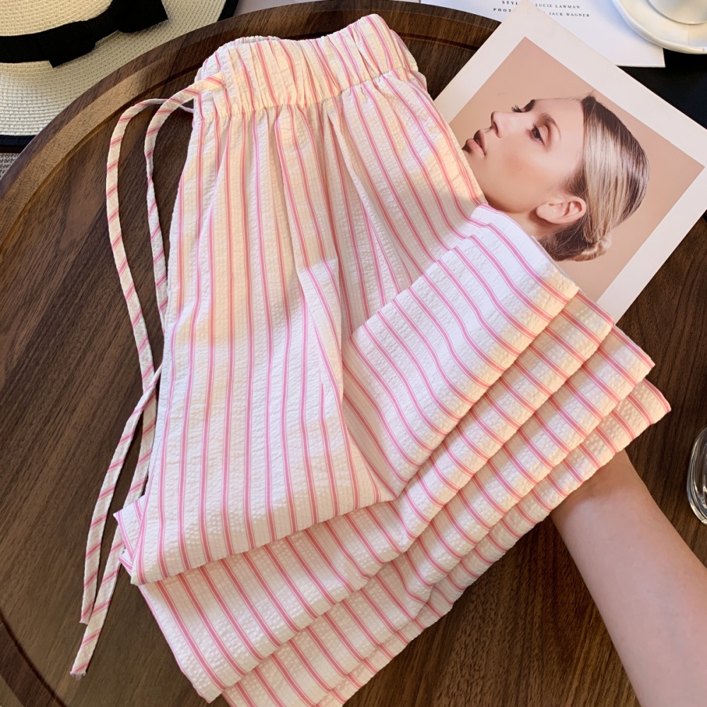 Summer mopping casual pants thin wide leg pants for women