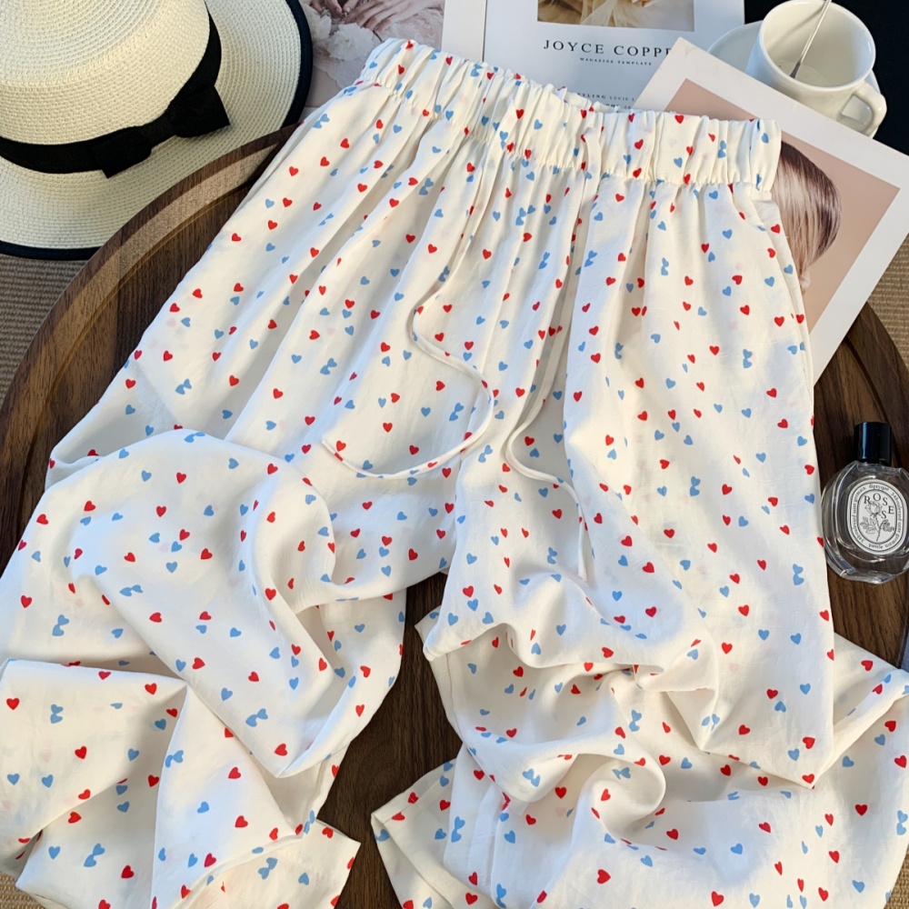 Show young wide leg pants summer casual pants for women