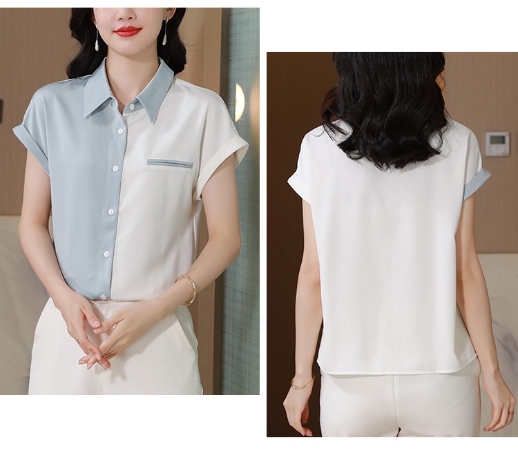 Temperament summer shirt short sleeve tops for women