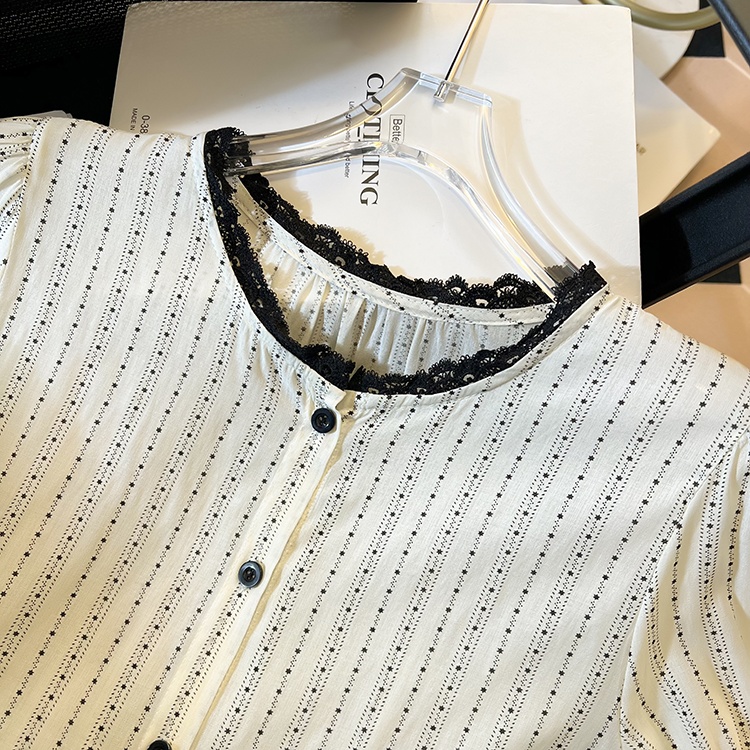 Slim short sleeve shirt fashion Casual tops for women