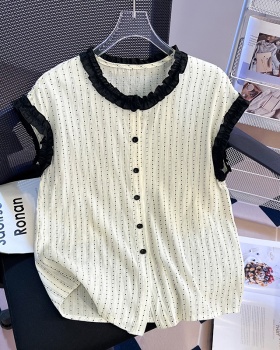 Splice summer tops lace Korean style vest for women