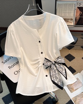 Summer sleeveless tops simple pure shirt for women