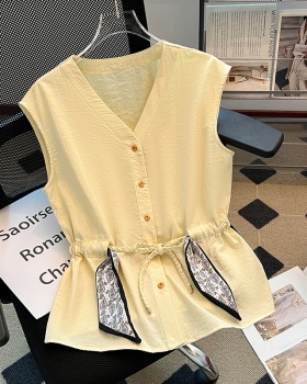 Sleeveless all-match tops summer fashion shirt for women