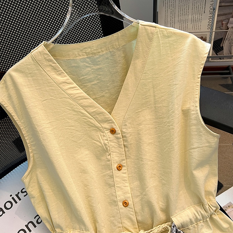 Sleeveless all-match tops summer fashion shirt for women