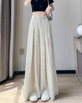 Straight satin pants Casual suit pants for women