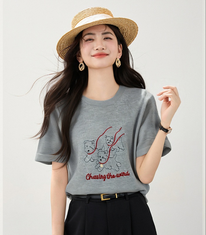 Loose slim niche T-shirt summer Korean style short sleeve tops
