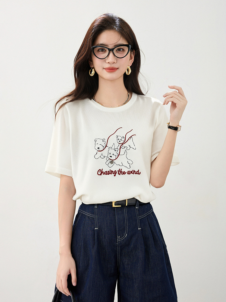 Loose slim niche T-shirt summer Korean style short sleeve tops