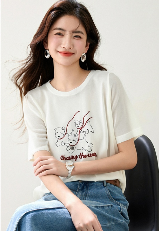 Loose slim niche T-shirt summer Korean style short sleeve tops