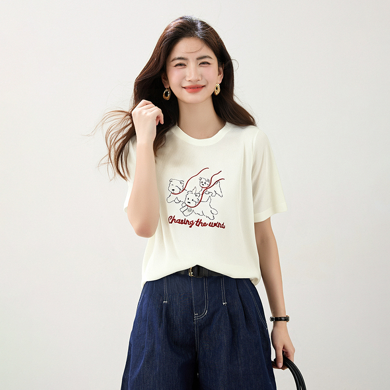 Loose slim niche T-shirt summer Korean style short sleeve tops
