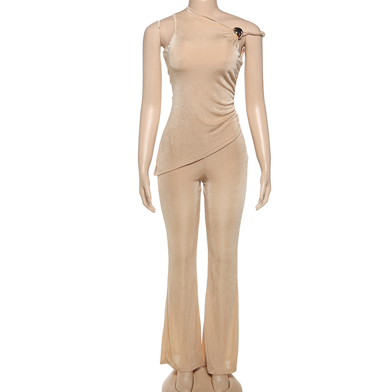 Package hip long pants micro speaker tops a set for women