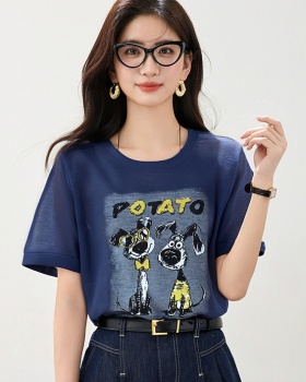 Summer short sleeve shirts loose small shirt for women