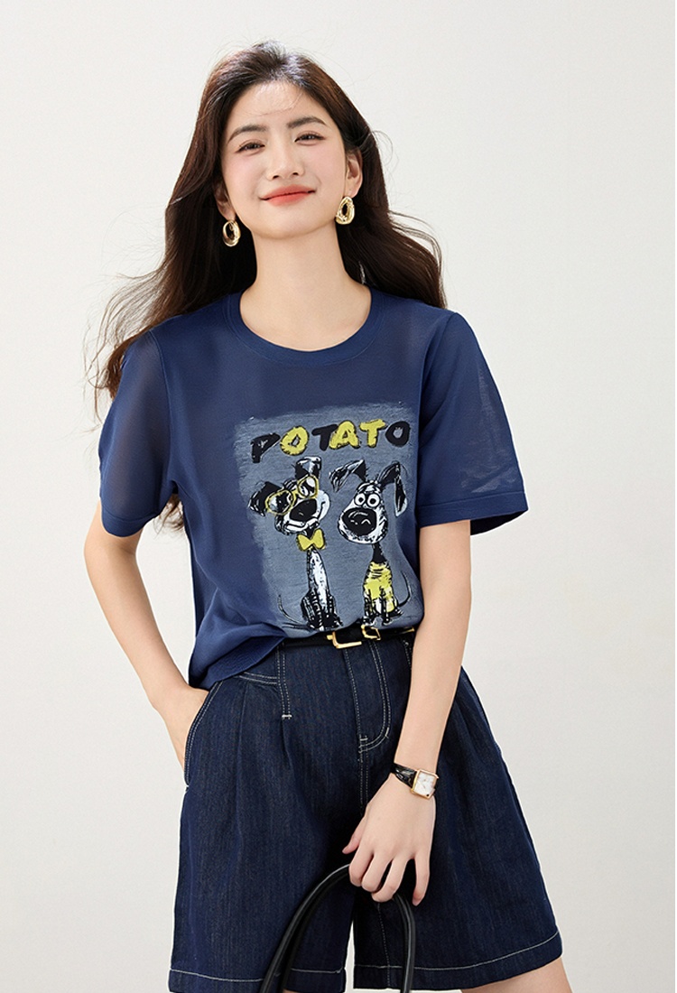 Summer short sleeve shirts loose small shirt for women