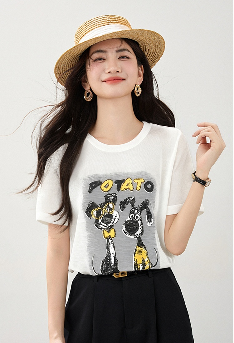 Summer short sleeve shirts loose small shirt for women
