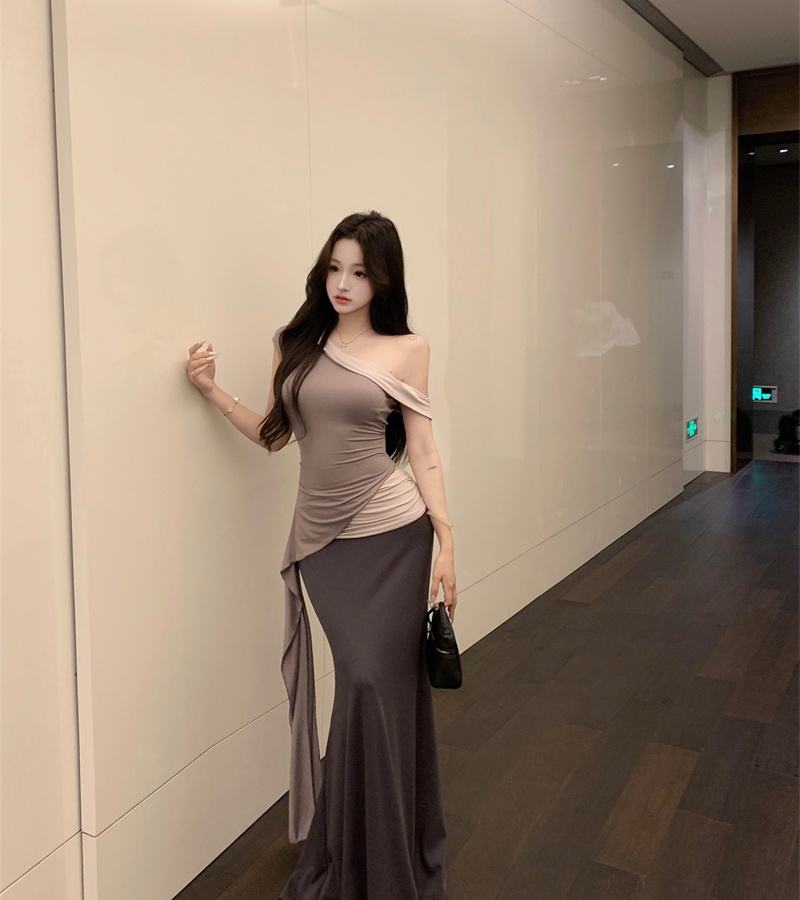 Spicegirl skirt streamer long skirt a set for women