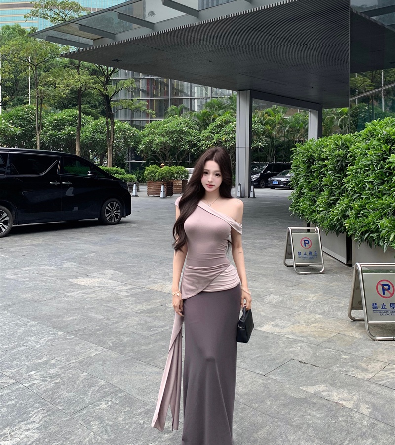 Spicegirl skirt streamer long skirt a set for women