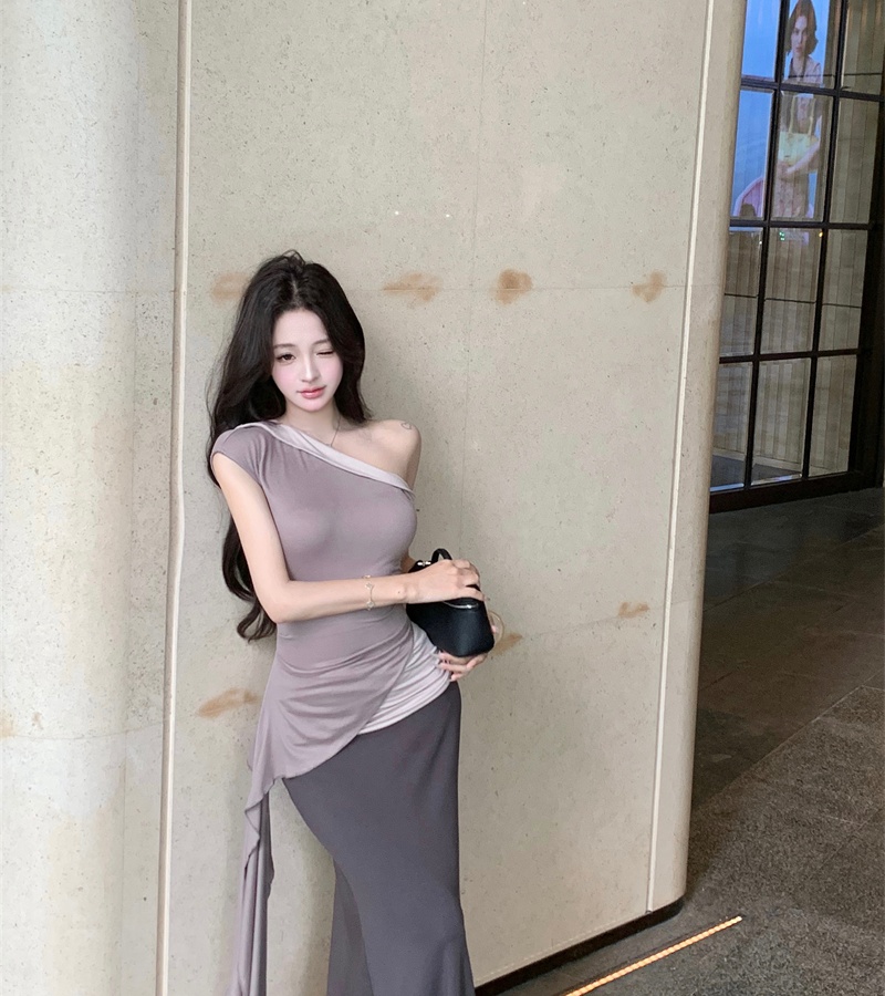 Spicegirl skirt streamer long skirt a set for women