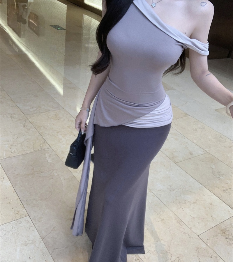 Spicegirl skirt streamer long skirt a set for women