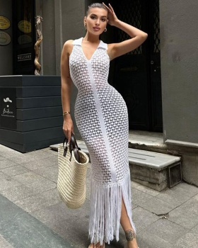 Summer spicegirl long dress perspective dress for women