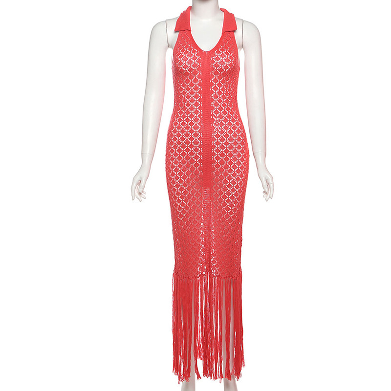 Summer spicegirl long dress perspective dress for women