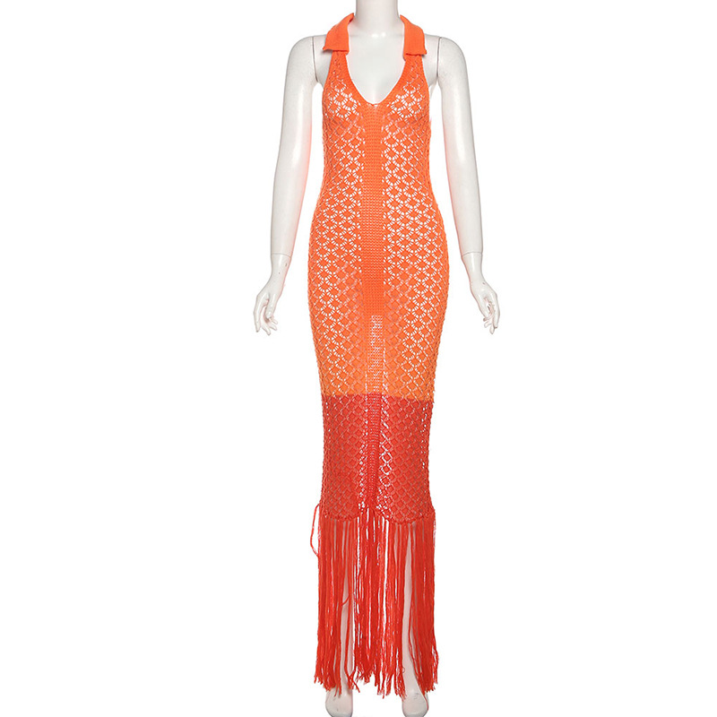 Summer spicegirl long dress perspective dress for women