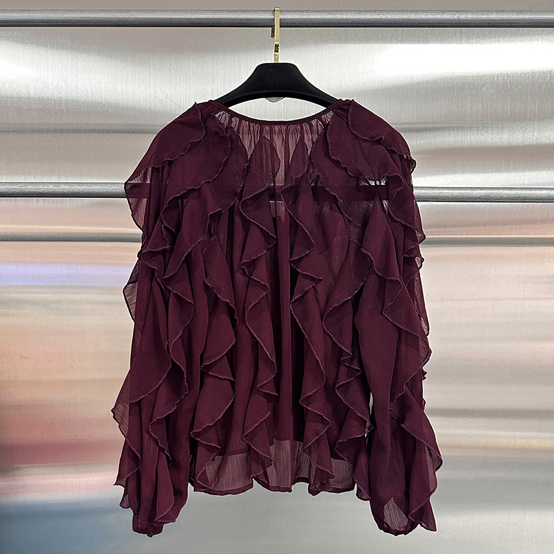 Slim European style shirt summer tops