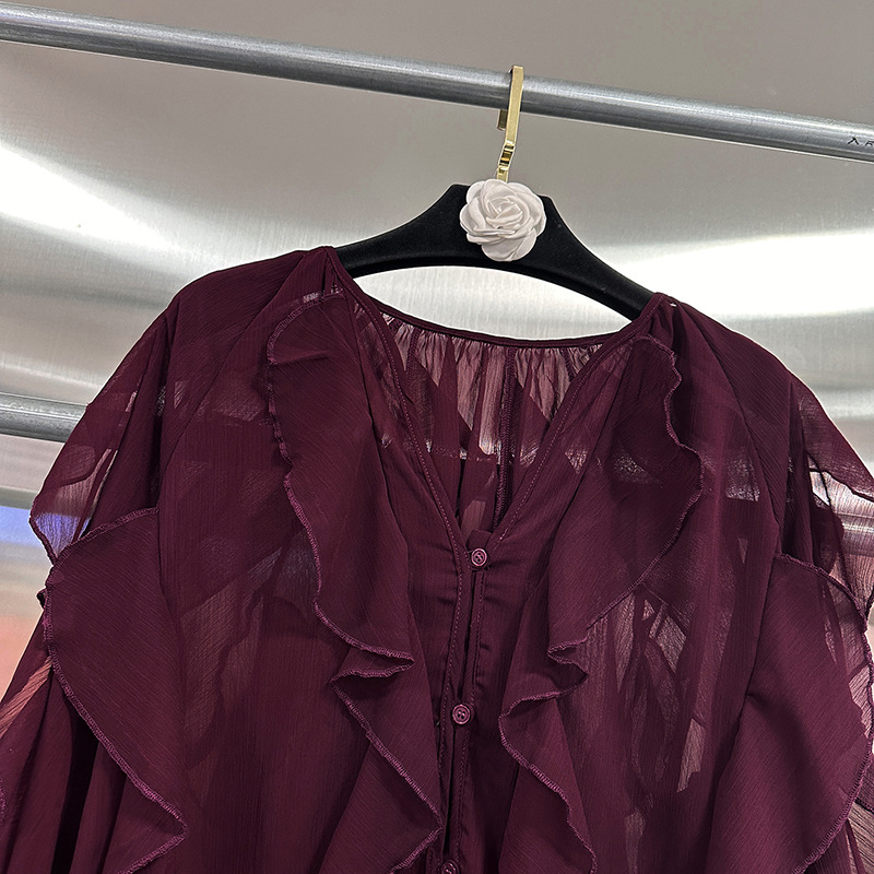 Slim European style shirt summer tops