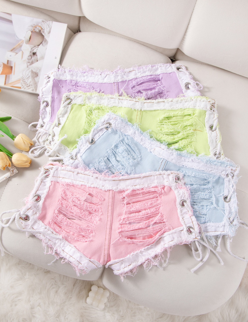 Holes nightclub shorts sexy short jeans for women