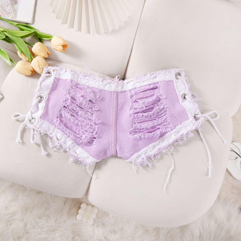 Holes nightclub shorts sexy short jeans for women