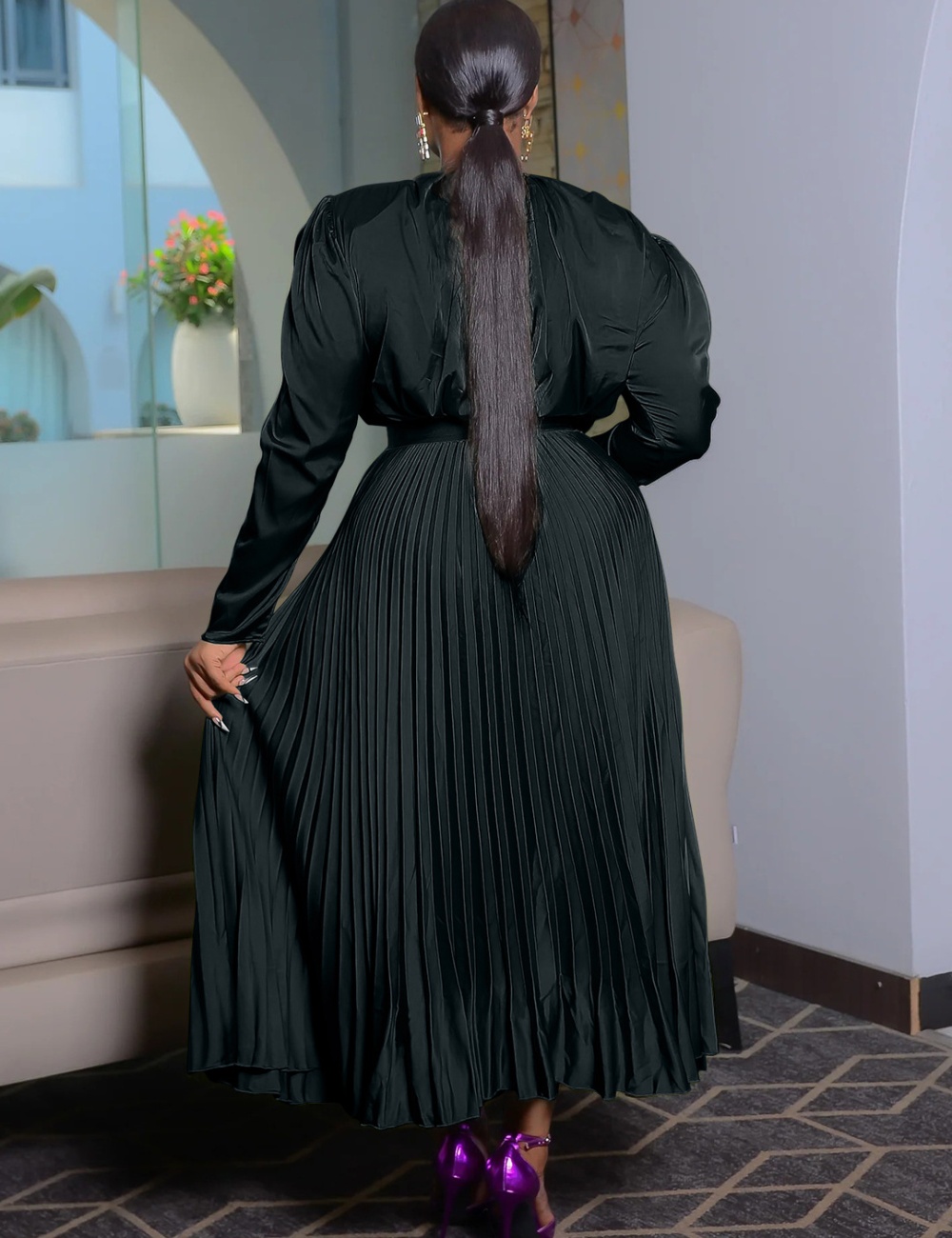 European style frenum crimp autumn skirt a set for women