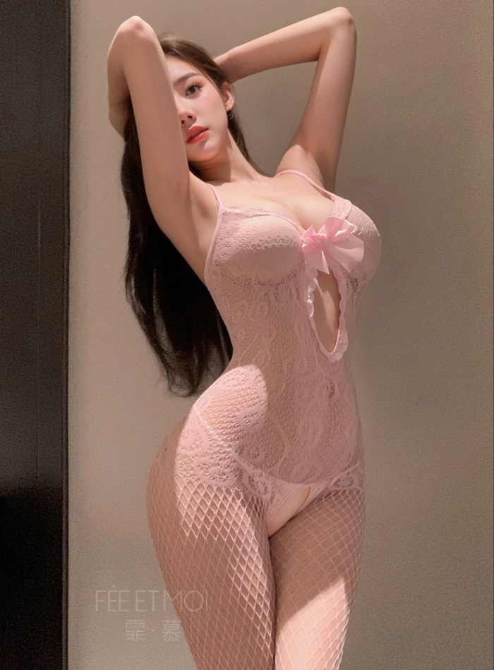 Sexy Sexy underwear open crotch Webbing clothing a set