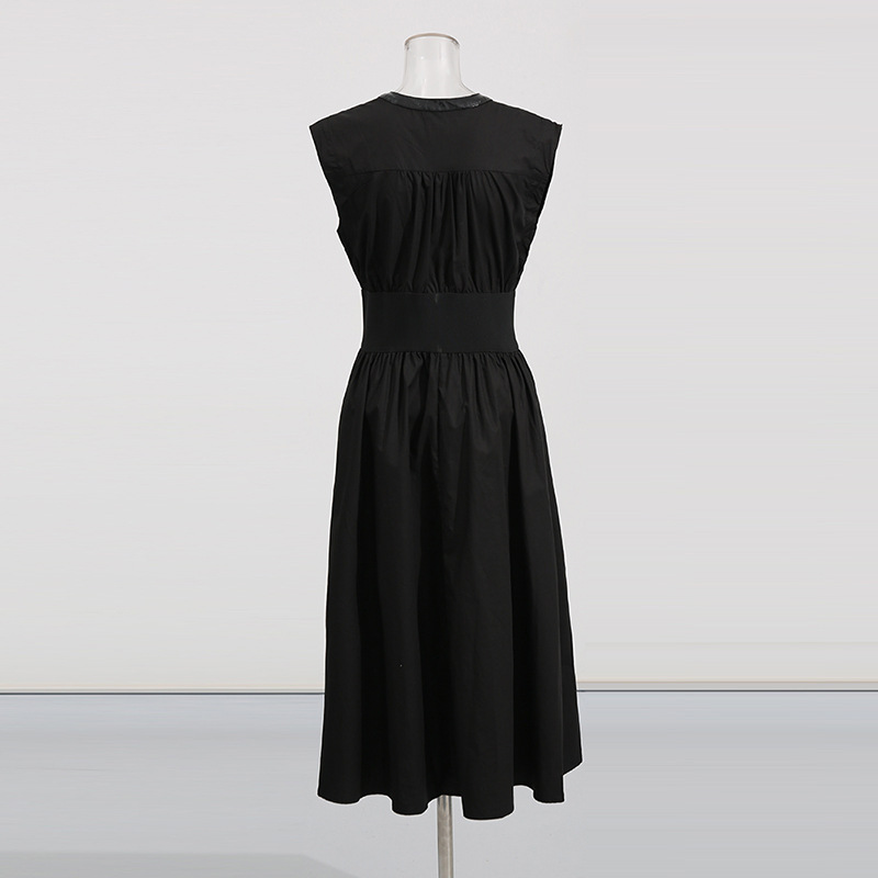 Sleeveless slim dress summer temperament long dress