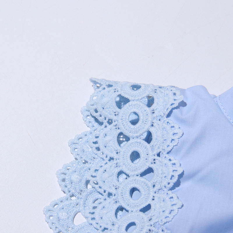 Slim hollow lace dress pinched waist summer long dress