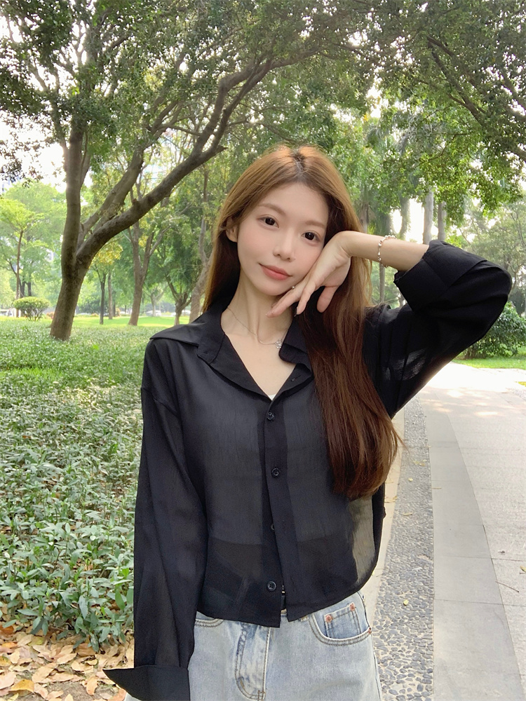 Outside the ride thin back bandage smock ice silk sunscreen coat