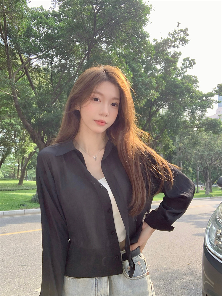Outside the ride thin back bandage smock ice silk sunscreen coat