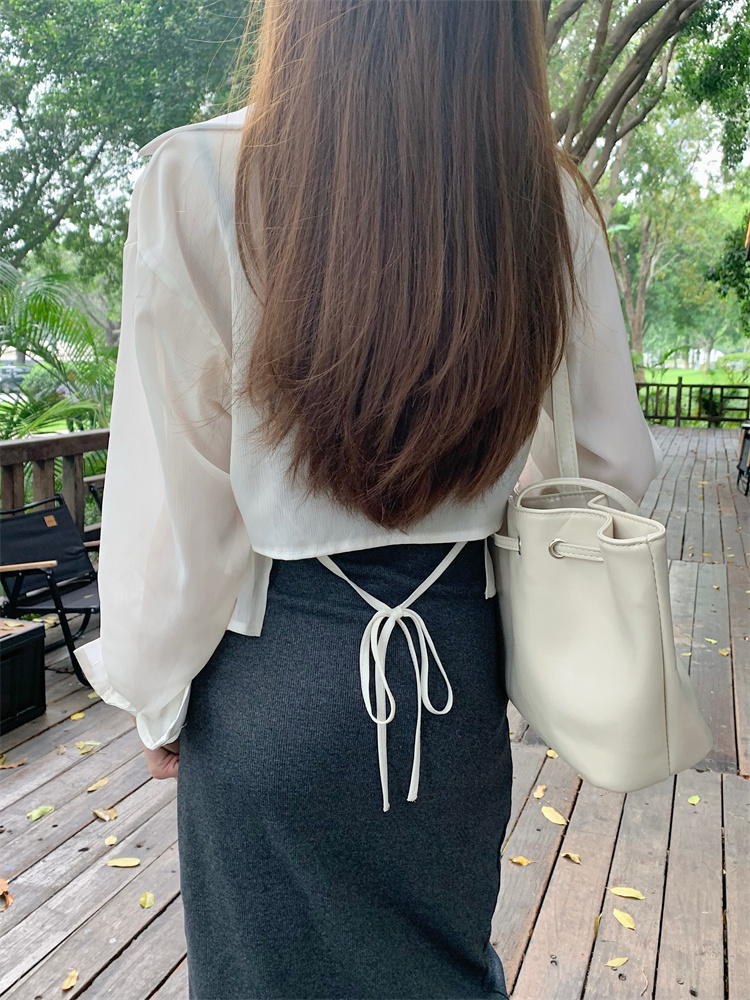 Outside the ride thin back bandage smock ice silk sunscreen coat