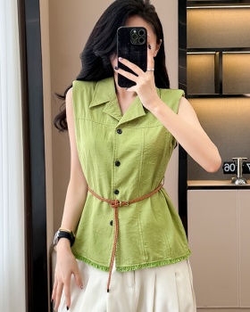 Shoulder pads shirt business suit for women