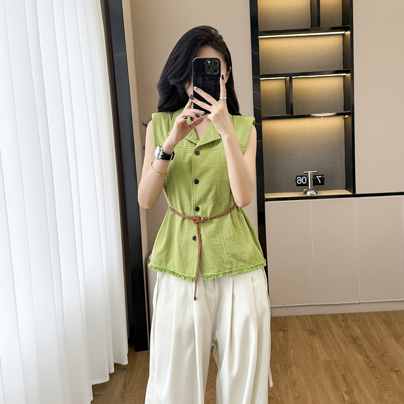 Shoulder pads shirt business suit for women