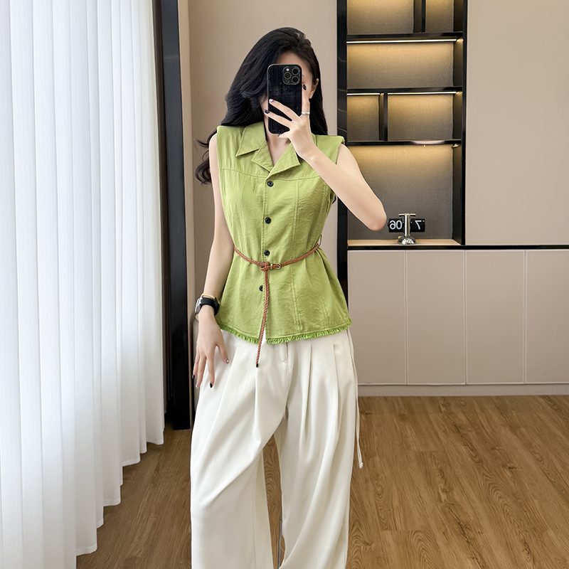 Shoulder pads shirt business suit for women