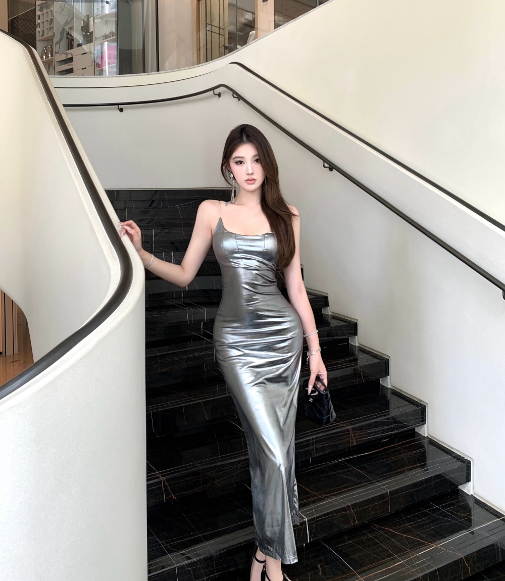 Slim sling summer dress