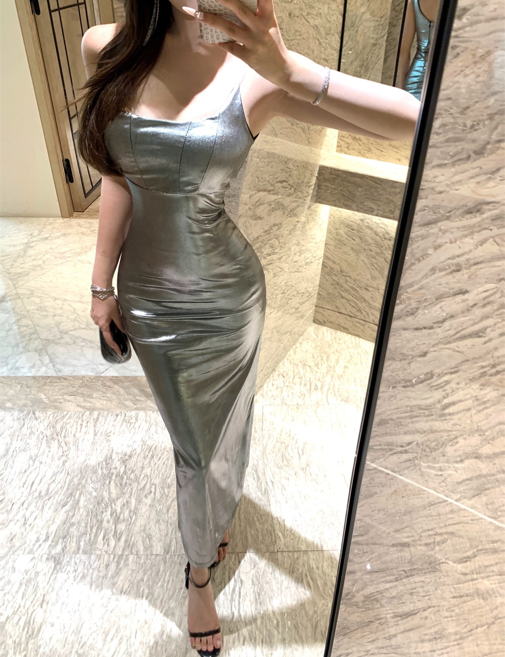 Slim sling summer dress
